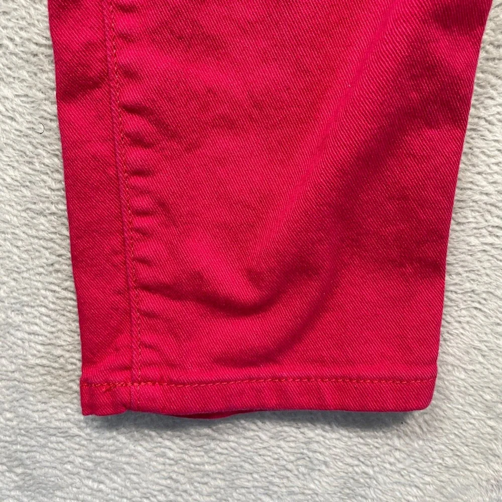 Simply Vera Vera Wang Pants Womens 16 Pink Skinny Ankle Mid Rise Stretch Slim